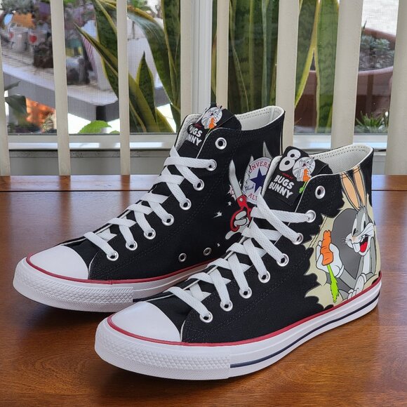 Converse x Bugs Bunny 80Years CTAS HI 169225F Size Men's 9.5 / Women's 11.5 NWB - Picture 13 of 15
